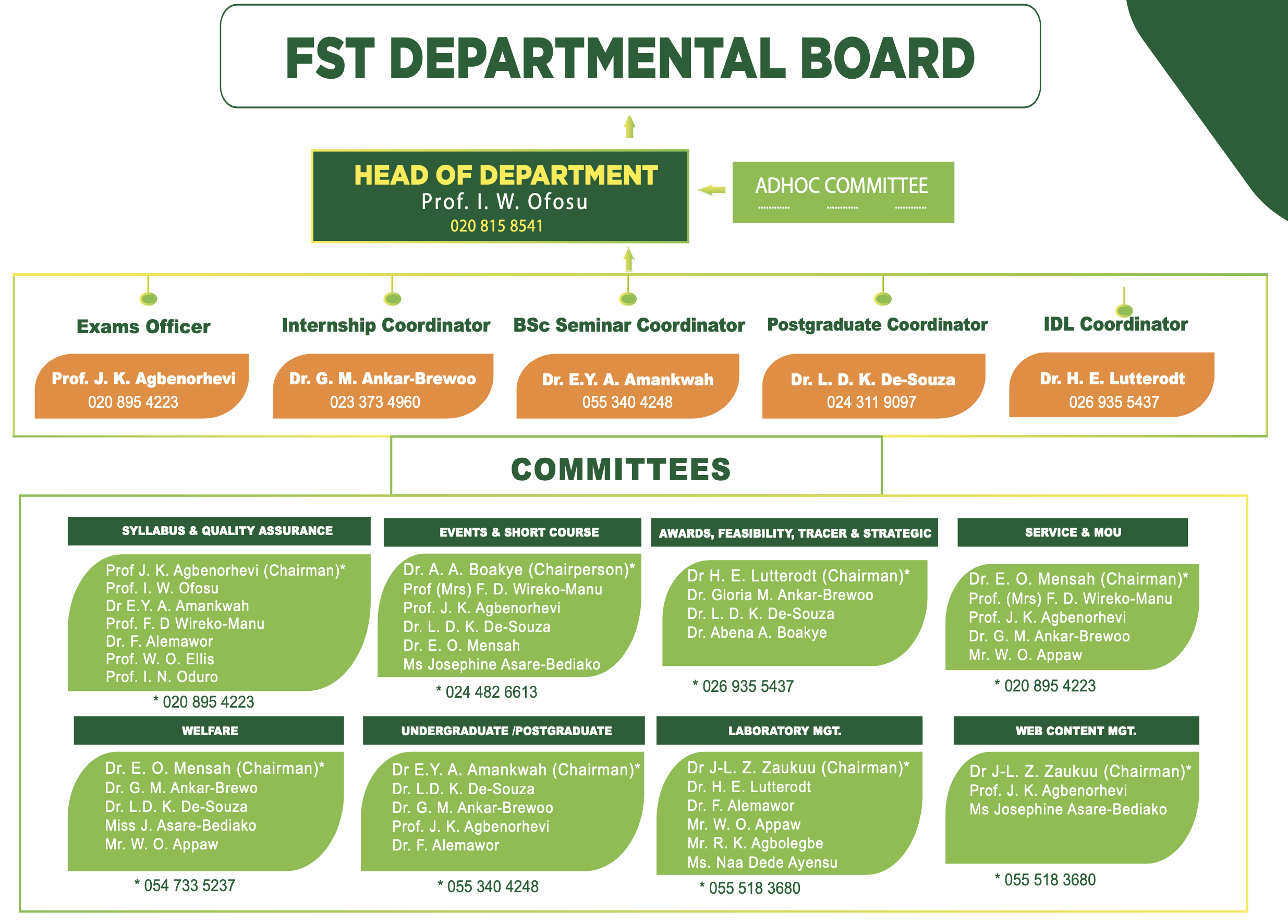 FST Organisational structure